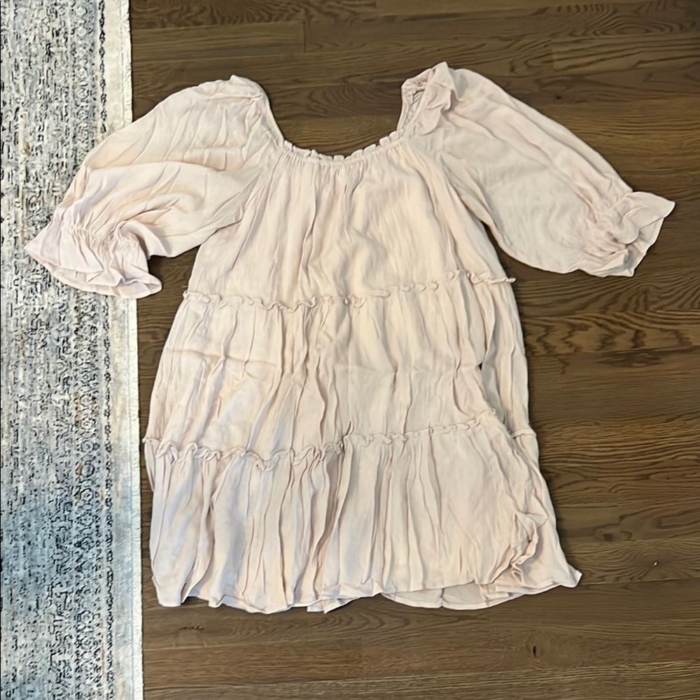 Light Pink Ruffled Dress